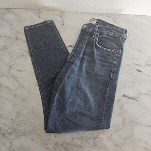AGOLDE High Rise Blue Ankle Jeans 28 Preowned